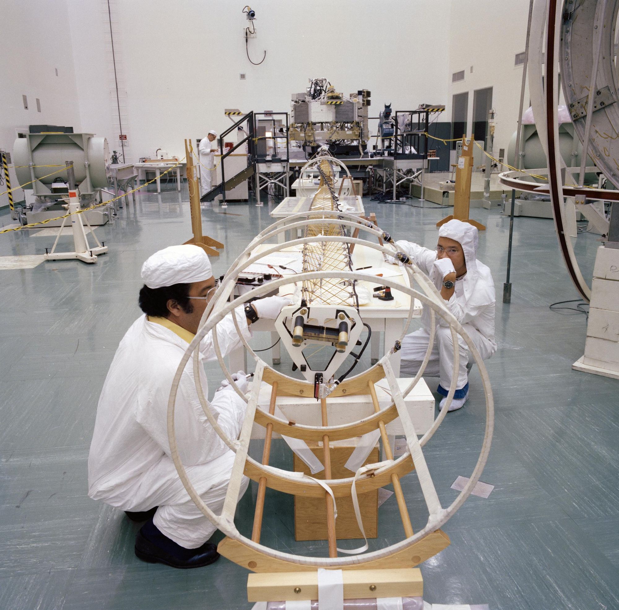 Deployed magnetometer boom of one of NASA's Voyager