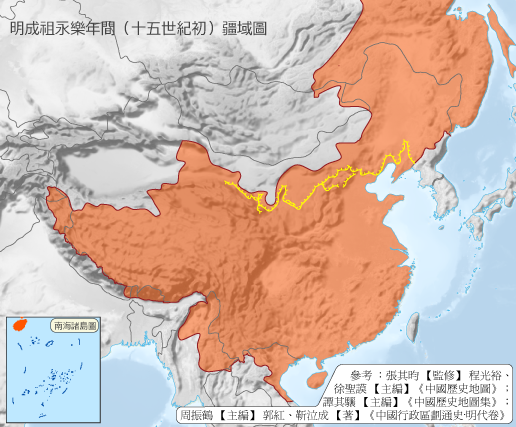 Map of the Ming Dynasty