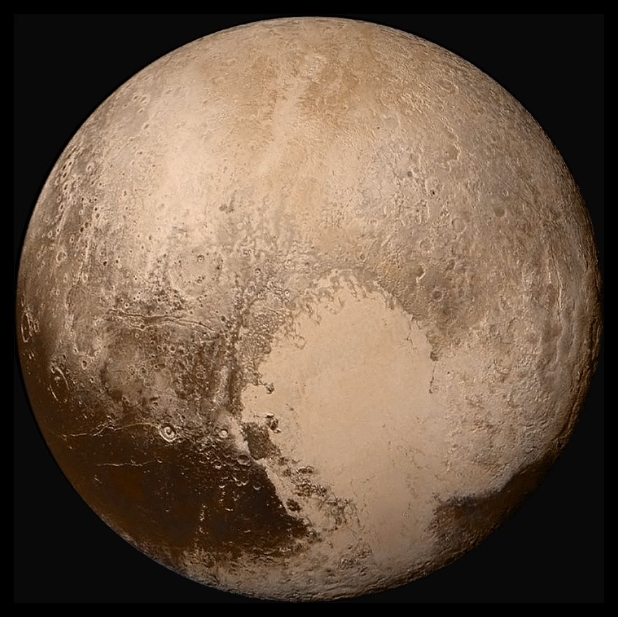 A mosaic of Pluto image 